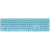 Rapoo E9800M Multi-mode Wireless Ultra-slim Keyboard blau