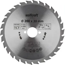 WOLFCRAFT 6379000 Hartmetall Kreissägeblatt 200 x 30 1St.