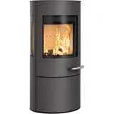 Haas + Sohn Kaminofen VITUS.l MOONLIGHT, Exklusiv, Lieferung bis ins Wohnzimmer, 6,4 kW, Zeitbrand, NEU in der Farbe Moonlight grau grau