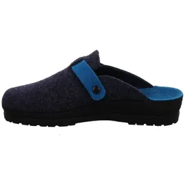 ROHDE Damen Pantoffeln Hausschuhe Filz Neustadt-D 2284, Größe:37 EU, Farbe:Blau - Blau - 37