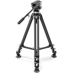 Leofoto Carbon-Dreibeinstativ LVC-253C Doppelrohr + Videoneiger BV-20