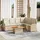 vidaXL Garten-Lounge-Set 5-tlg. beige