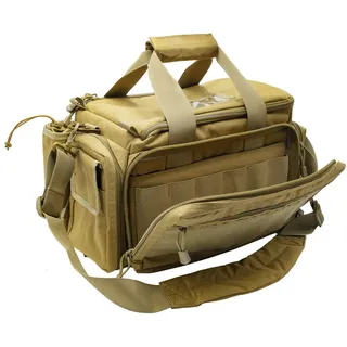 ProCase Taktisch Waffentasche, Deluxe Gepolstert Pistol Shooting Range Reisetasche Große Pistole Magazin Munition Waffen Zubehör Beutel fürJagd Schießstand Sport -Khaki