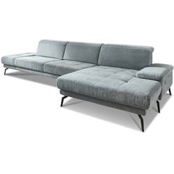 ComfortPlan Ecksofa Almeria Stoff Blau Ocean