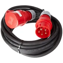 Unitec CEE-Verlängerung 5-polig 16A H07RN-F5G1,5 10m schwarz