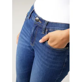 Aniston CASUAL Bootcut-Jeans in trendiger 7/8-Länge, blau