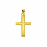 Adelia ́s Kettenanhänger Kreuzanhänger 333 Gold (8K), Goldanhänger Kreuz goldfarben