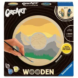Ravensburger Spiel CreArt, Malen nach Zahlen Wooden - Mountains