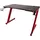 KONIX Gamingtisch SKADI Stahl Gaming-Tisch, Groß, Schwarz/Rot - Schwarz