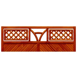 Andrewex Vorgartenzaun 180 x 135 cm Teak