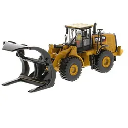 CAT 972M Radlader mit Astgabel Modell von DieCast Masters 1:87