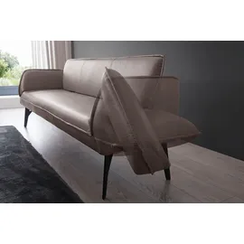 K+W Komfort & Wohnen Polsterbank K+W KOMFORT & WOHNEN "Drive", braun (sattel 77), B:238cm H:91cm T:66cm, Cloud: Nappaleder pigmentiert, Glattleder, 0, 9/1, 1mm, elegantes Leder mit Wolkung und weichen Griff; 775: Flachgewebe, 100% Polyester, Sitzbänke, Polsterbank, mit