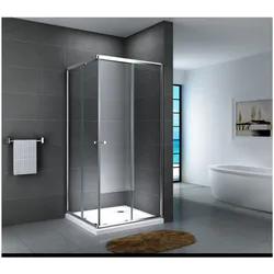 Fa-Bausysteme Glasdusche Werra Streifen 90 x 90 cm ohne Wanne