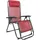 Mojawo Luxus Comfort Liegestuhl 67 x 175 x 108 cm rot/schwarz klappbar