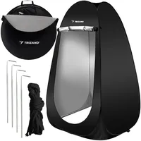 jardibricodeco Duschzelt Pop-Up Schwarz