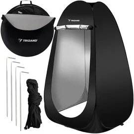 jardibricodeco Duschzelt Pop-Up Schwarz
