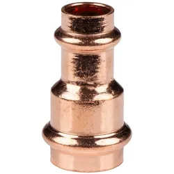 Kupfer Pressfitting Reduzierstück 22 x 15 mm V+M-Kontur DVGW