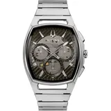 Chronograph Bulova Versilbert/Stahl   Kollektion Curv - mann