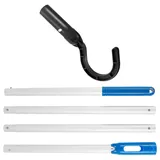 BAODBF Roboter Poolreiniger Haken für Poolroboter,Pool Haken für Stangen mit 5 Abnehmbare Verstärkung Aluminiumstange,Zubehör Haken für Poolreiniger,Kompatibel mit Alle Arten von Poolreinigern