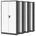 4er Set Stahlschrank Werkzeugschrank Stahlblech Pulverbeschichtet Flügeltürschrank cm x cm x cm anthrazit/weiß