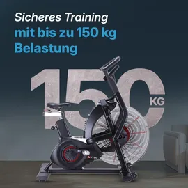 AsVIVA Air Bike Semi-Profi Heimtrainer F1