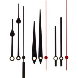 TFA Dostmann Analoges Uhrwerk weiß, 60.3061.02, selber basteln, sehr leise, Zeiger, für Schwarze Uhren, Kunststoff, (L) 56 x (B) 29 x (H) 56 (75) mm