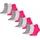 Puma Quarter Plain 12er Pack Pink/Grau 39-42