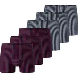 SCHIESSER Retro Boxershorts Blau / Rot M 6er Pack