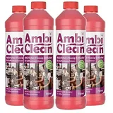 AmbiClean Universal-Entkalker für Kaffeevollautomaten, Kaffee-Maschinen, Wasserkocher etc. | 100% Natürlich | Made in Germany | Für Jura, Siemens, Delonghi, Krups, Melitta, Bosch uvm.| 4 x 750ml