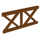SKANHOLZ Skan Holz Brüstung Andreaskreuze zu Pavillion Lyon-Größe 2 nussbaum