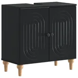 vidaXL Waschbeckenunterschrank Alkmaar 59,5 x 31,5 x 59 cm Schwarz
