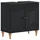 vidaXL Waschbeckenunterschrank Alkmaar 59,5 x 31,5 x 59 cm Schwarz