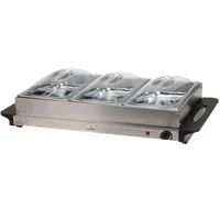 Buffetwärmer elektrisch 300W aus Edelstahl Warmhalteplatte Speisewärmer Catering