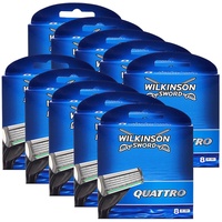 80x Wilkinson Quattro Plus Rasierklingen Klingen für Titanium Sensitve Rasierer