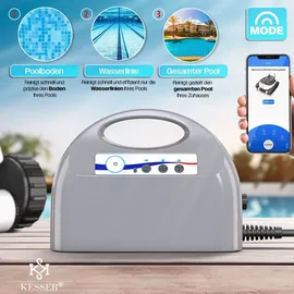 Kesser Poolroboter Boden und Wand schwarz 100 m2