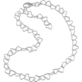SilberDream Fußkette silber für Damen 925 Silberschmuck Herzchen 25cm SDF2045