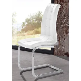 OTTO home Freischwinger Lola Kunstleder weiß 2er Set