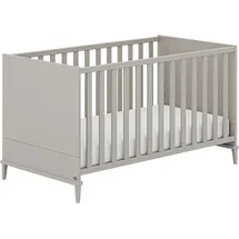 yuny by paidi Babybett YUNY BY PAIDI "BROTHER STU in Taupe", grau (taupe), B:77,2cm H:81,9cm L:146,2cm, Massivholz, Spanplatte, Babybetten, Babybett, Gitterbett höhenverstellbar, Kinderbett