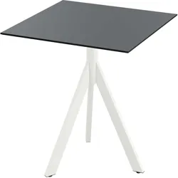 Klapptisch SOLD OUT "Infinity", weiß, schwarz, weiß, B:70cm H:74cm T:70cm, Pulverbeschichteter Stahl + HPL Tischplatte, Tische, in verschiedenen Ausführungen