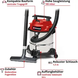 Einhell TC-VC 1812/1 S 2342500 Nass-/Trockensauger