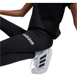 adidas Essentials Leggings, black/white 9-10 Years