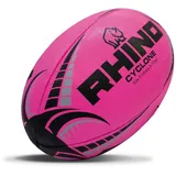 Rhino Cyclone Rugbyball, Rose (Hot Pink), Größe 5