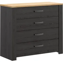 Forte Kommode Bohol 101,4 x 87 x 42 cm Schwarz