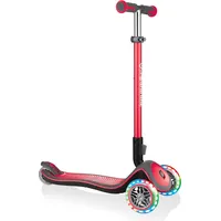 Globber Elite Deluxe mit Leuchtrollen red