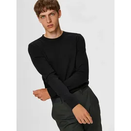 Selected Rundhalspullover Schwarz XXL