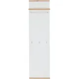 Xora Garderobenpaneel, Weiß, Eiche Artisan, - 45x169x28 cm,