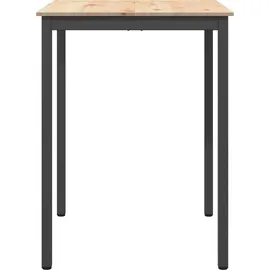 vidaXL Bartisch Natur 80 x 80 x 105 cm Massives Kiefernholz Beige