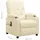 vidaXL Massagesessel Kunstleder 93 x 96,5 x 93 cm Creme mit Fernbedienung