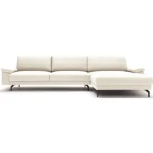 creation by rolf benz Ecksofa "CR.450 elegantes Designsofa mit hohem Sitzkomfort", weiß (perlweiß), B:294cm H:95cm T:178cm, CREATION BY ROLF BENZ, Sofas, Ecksofa