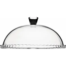 Pasabahce Patisserie aus Glas 32x32x1,5 cm mit Deckel Rund